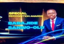 Sanwo-Olu gets Special Recognition Award at 17th Headies